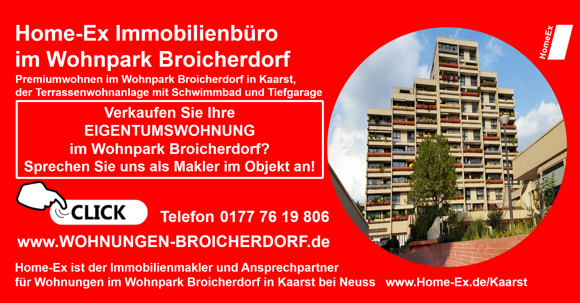 Verkaufen Sie Ihre EIGENTUMSWOHNUNG im Wohnpark Broicherdorf, Kaarst? Sprechen Sie uns als Immobilienmakler im Objekt an!